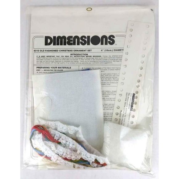 Dimensions vintage Christmas cross stitch crewel kits wool cotton sealed New 80s - Picture 7 of 10